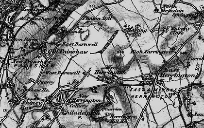 Old map of West Herrington in 1898