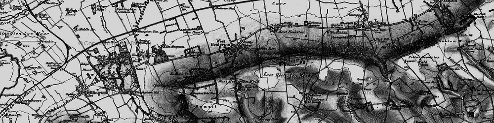 Old map of West Heslerton in 1898