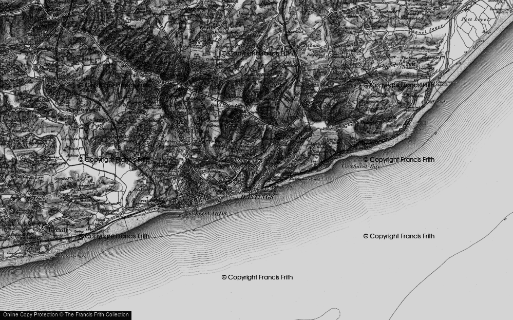 Old Map of West Hill, 1895 in 1895
