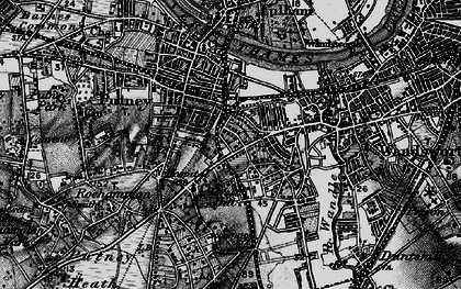 Old map of West Hill in 1896