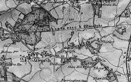 Old map of West Hill in 1898