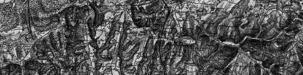 Old map of West Hoathly in 1895