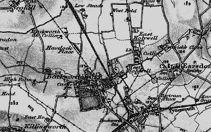 Old map of West Holywell in 1897