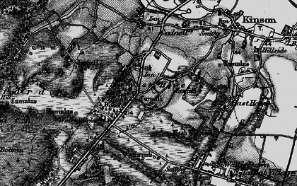 Old map of West Howe in 1895