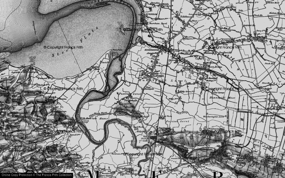 Old Map of Historic Map covering Bleak Br in 1898