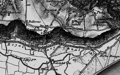 Old map of West Hythe in 1895