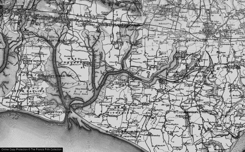 Old Map of West Itchenor, 1895 in 1895