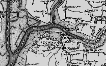 Old map of West Itchenor in 1895