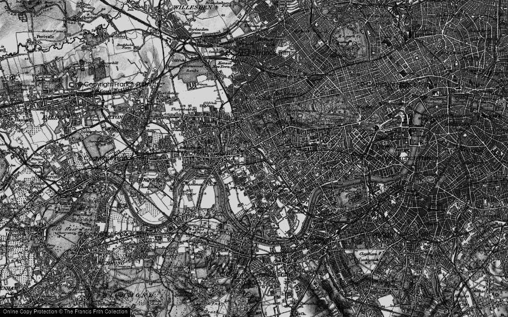 Old Map of West Kensington, 1896 in 1896