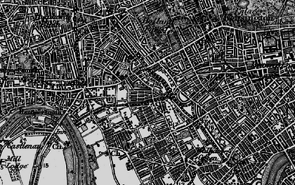 Old map of West Kensington in 1896