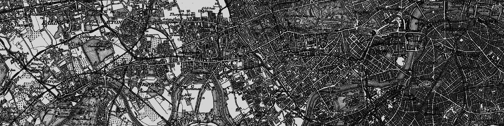 Old map of West Kensington in 1896