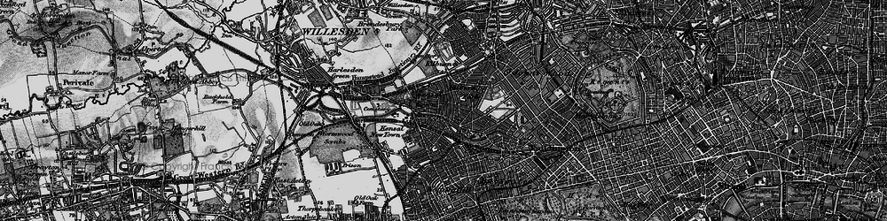 Old map of West Kilburn in 1896