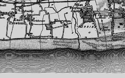 Old map of West Kingston in 1895