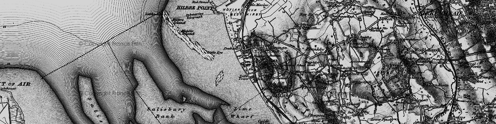Old map of West Kirby in 1896