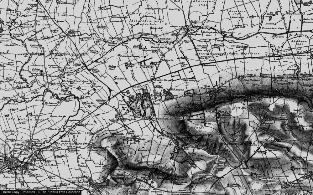 Old Map of West Knapton, 1898 in 1898