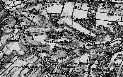 Old map of West Knighton in 1897