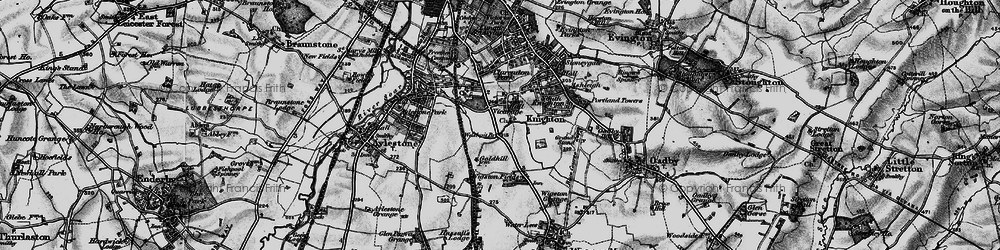 Old map of West Knighton in 1899