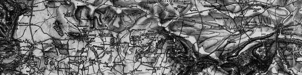 Old map of West Knoyle in 1898