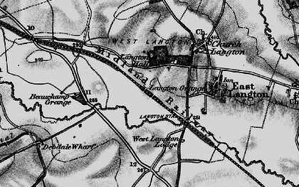 Old map of West Langton in 1898