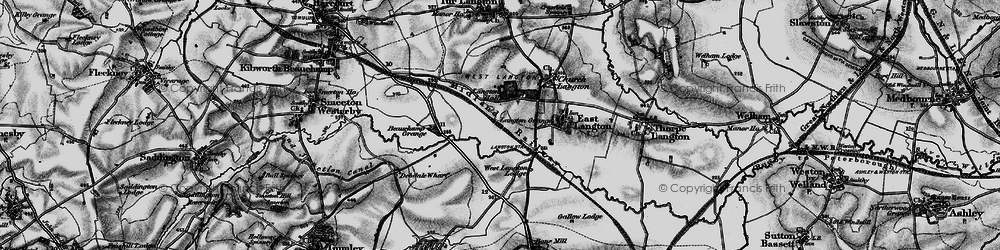 Old map of West Langton in 1898
