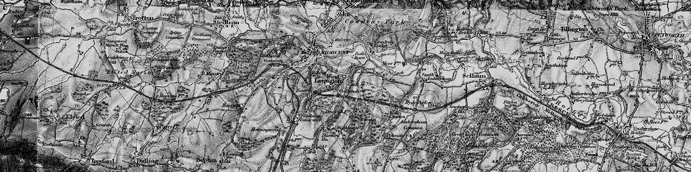 Old map of West Lavington in 1895