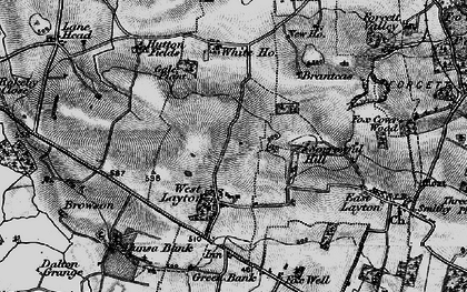 Old map of Brantcas in 1897