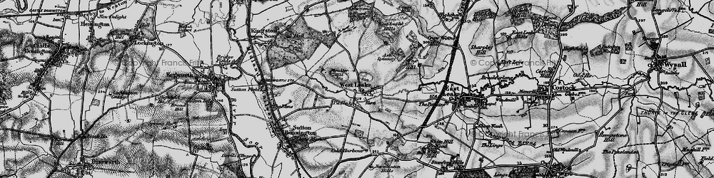 Old map of Ash Spinney in 1899