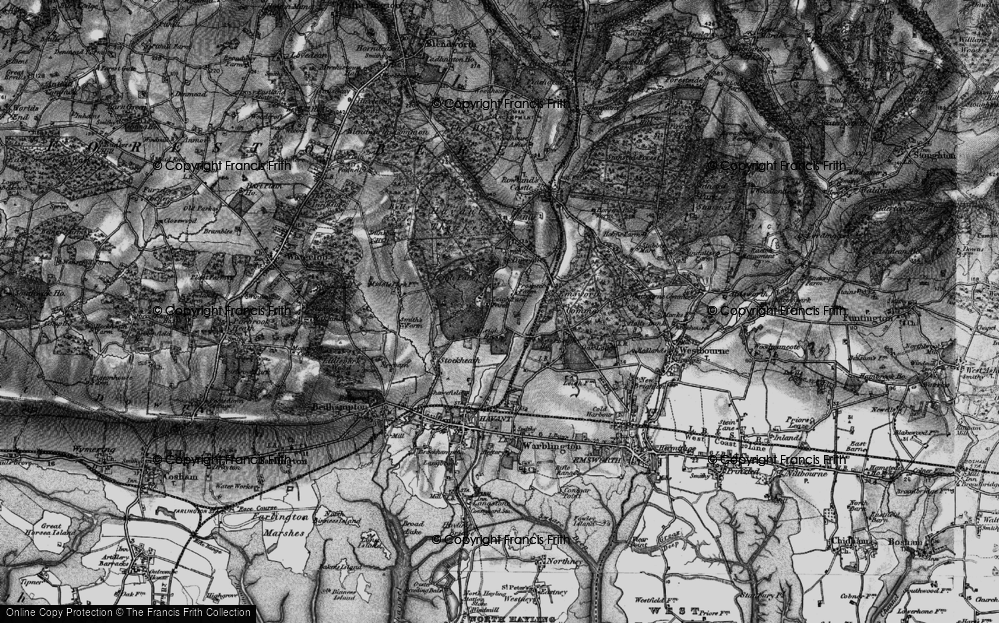 Old Map of West Leigh, 1895 in 1895