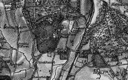 Old map of West Leigh in 1895