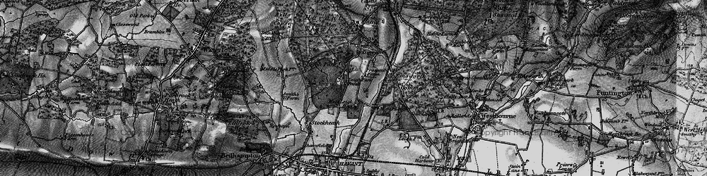 Old map of West Leigh in 1895