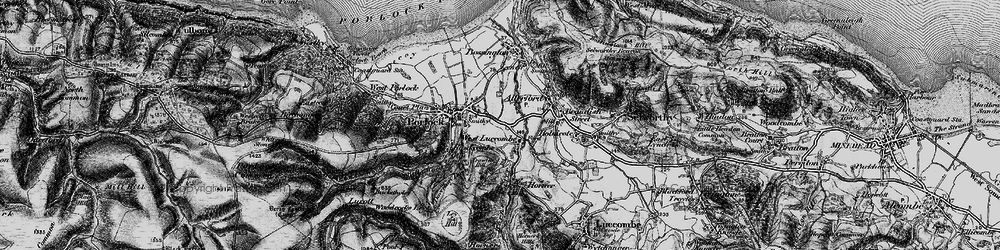 Old map of West Luccombe in 1898