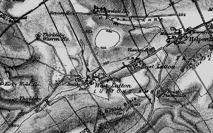 Old map of West Lutton in 1898