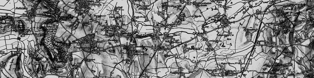 Old map of West Lydford in 1898