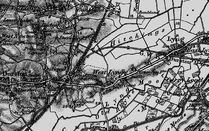 Old map of West Lyng in 1898