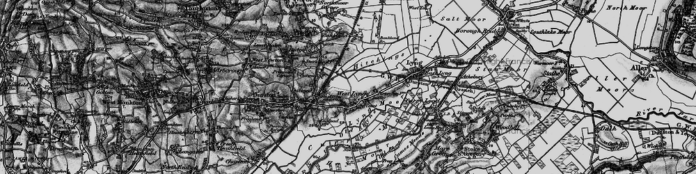 Old map of West Lyng in 1898