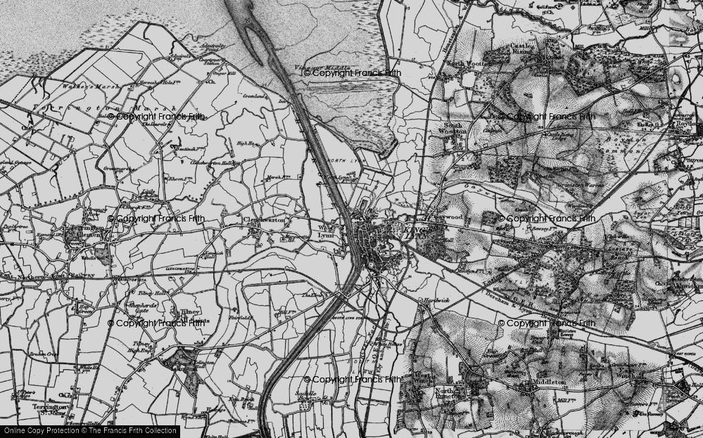 Old Map of West Lynn, 1893 in 1893