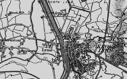 Old map of West Lynn in 1893