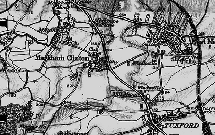 Old map of West Markham in 1899