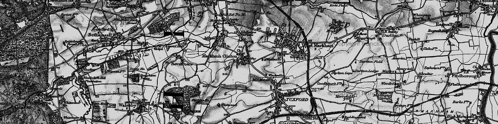Old map of West Markham in 1899