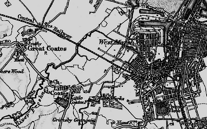 Old map of West Marsh in 1895
