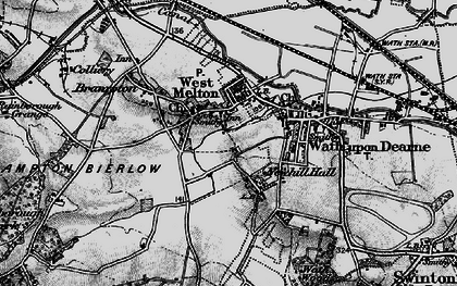 Old map of West Melton in 1896