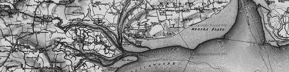 Old map of Barrow Hill in 1895