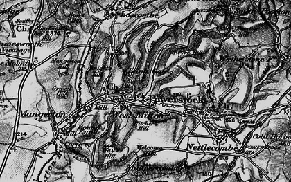 Old map of West Milton in 1898