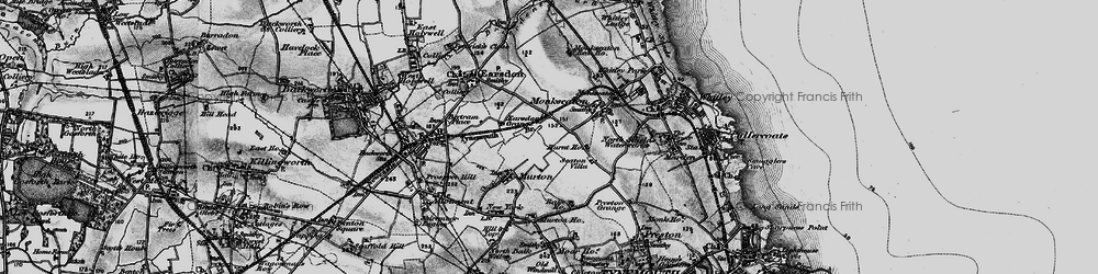 Old map of West Monkseaton in 1897