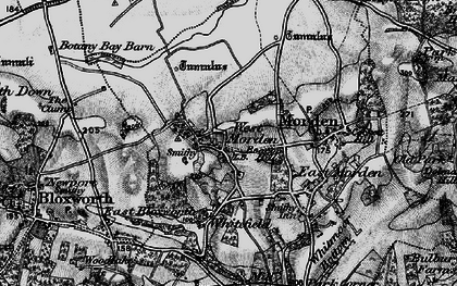 Old map of West Morden in 1895