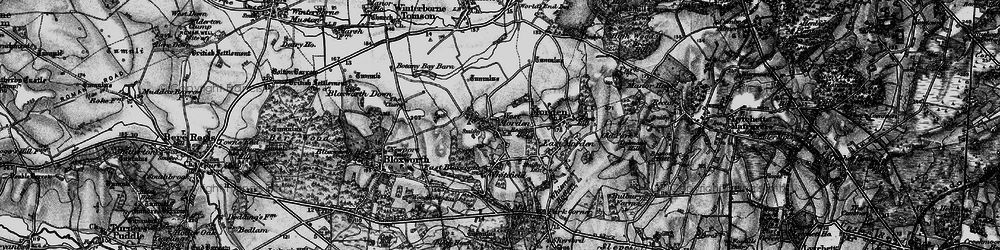 Old map of West Morden in 1895