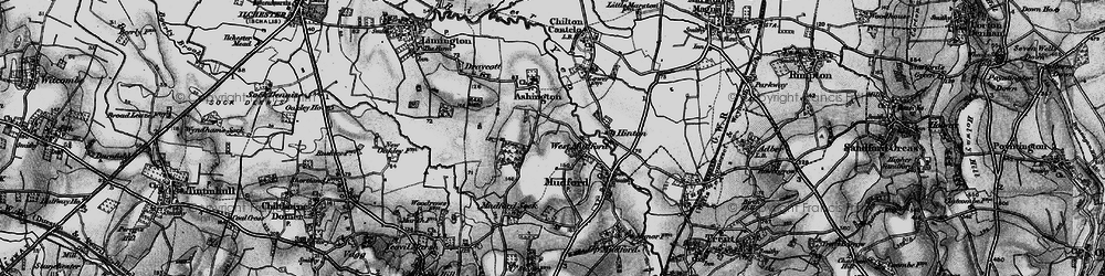 Old map of Ashington Wood in 1898
