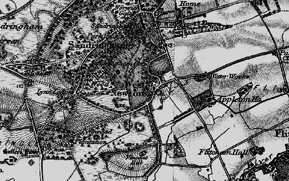 Old map of West Newton in 1893
