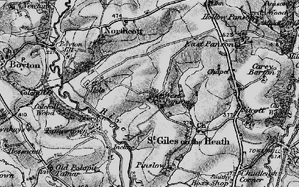 Old map of West Panson in 1895