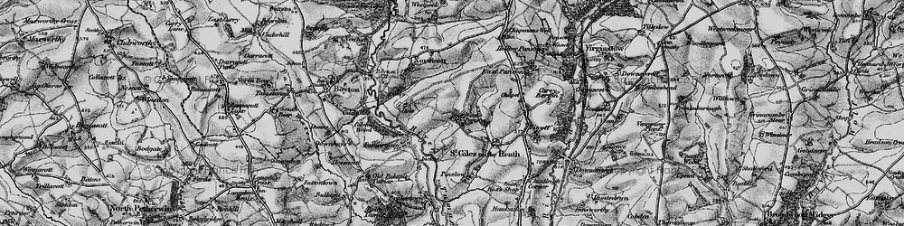 Old map of West Panson in 1895